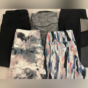 Crop Leggings (5pairs). Size Medium.